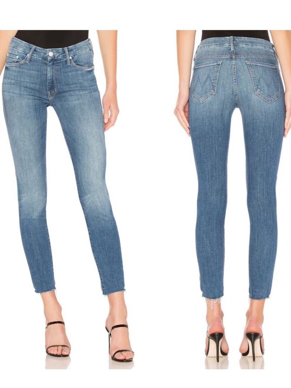 MOTHER Denim High Waisted Ankle Fray Jeans in One Smart Cookie fit like size 32